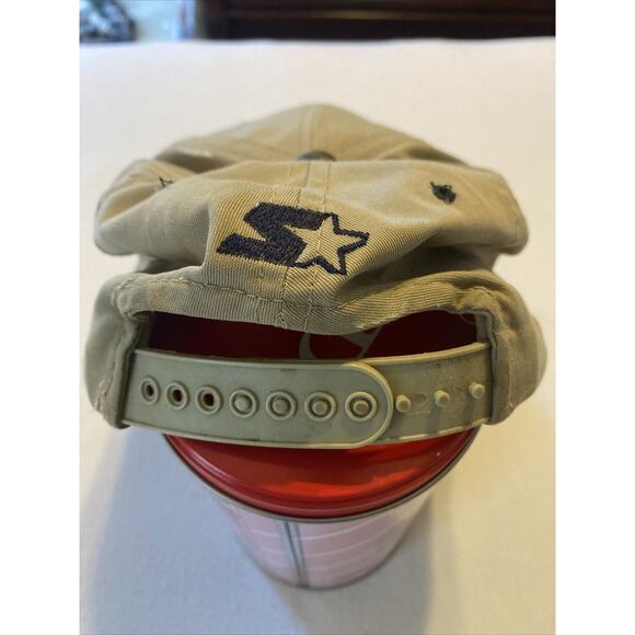 STARTER Vtg 90's MLB Atlanta Braves Paisley Under Brim Letterman A Snapback Hat - Picture 9 of 10